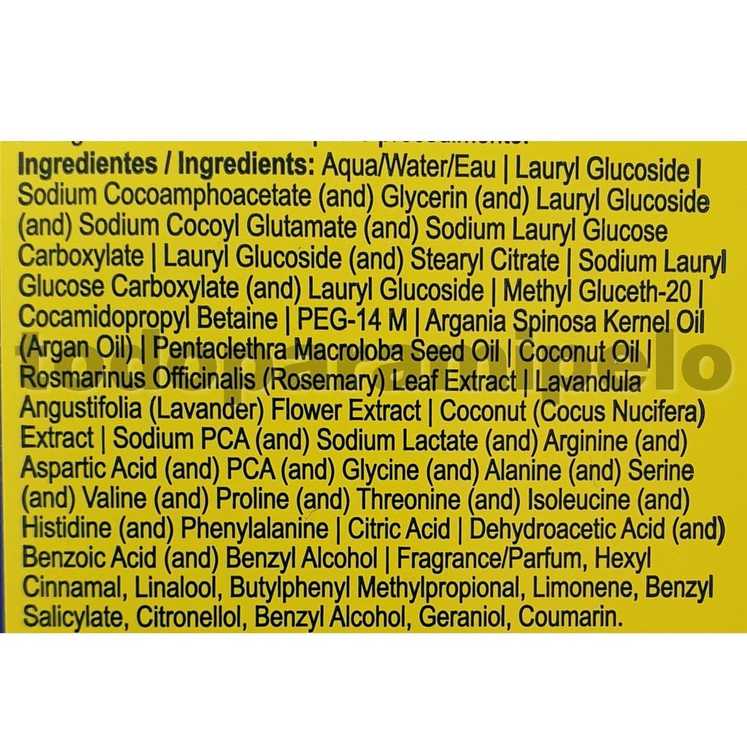 Argán Oil Shampoo Reconstructor 250ml LOLA COSMETICS - Imagen 2