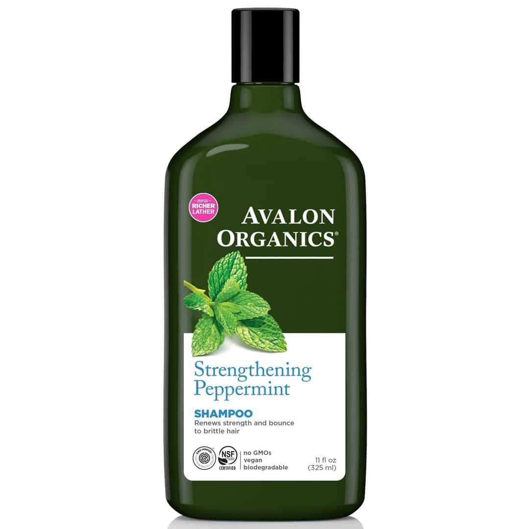 Strengthening Peppermint Shampoo 325ml AVALON ORGANICS