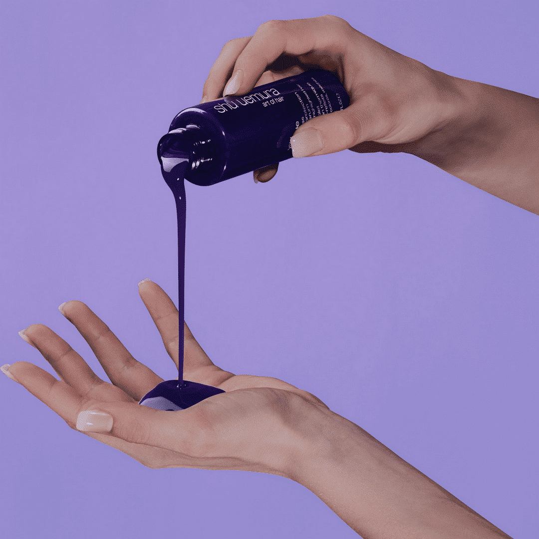 Yubi Blonde Anti-Brass Heat Protection Purple Serum 100ml SHU UEMURA - Imagen 2