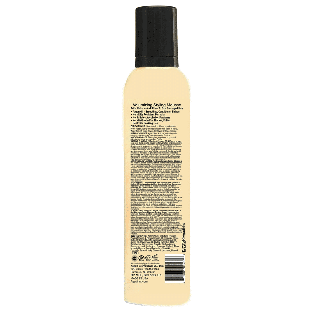 Volumizing Mousse 241g AGADIR - Imagen 2