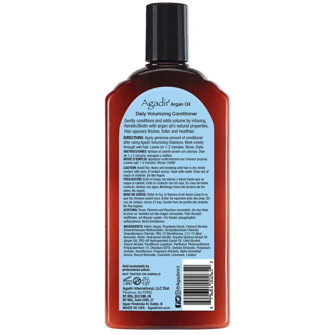 Daily Volumizing Conditioner 366ml AGADIR - Imagen 2