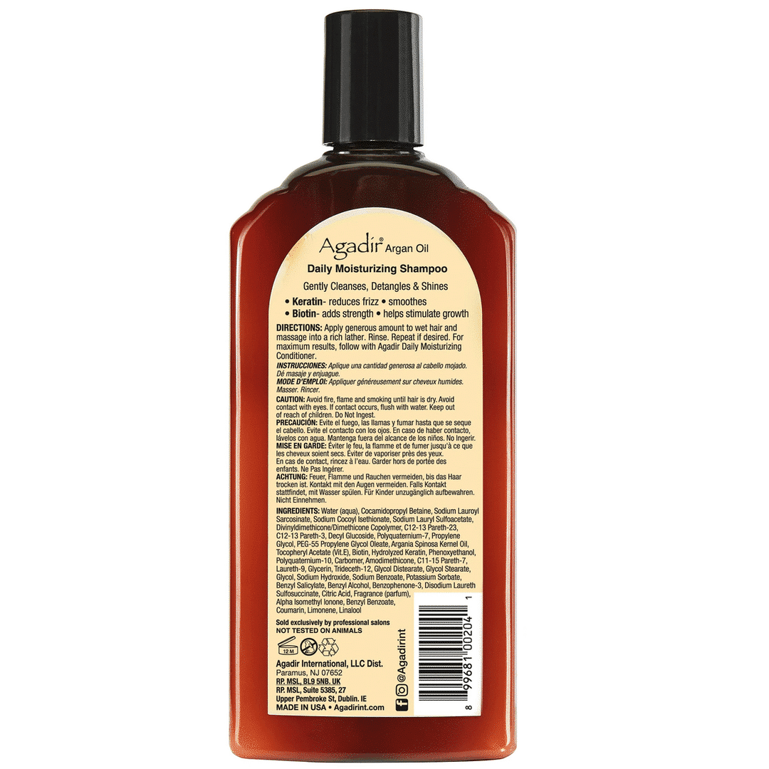 Daily Moisturizing Shampoo 366ml AGADIR - Imagen 2