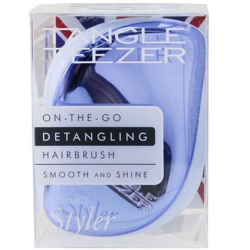 Compact Styler Baby Blue Chrome TANGLE TEEZER