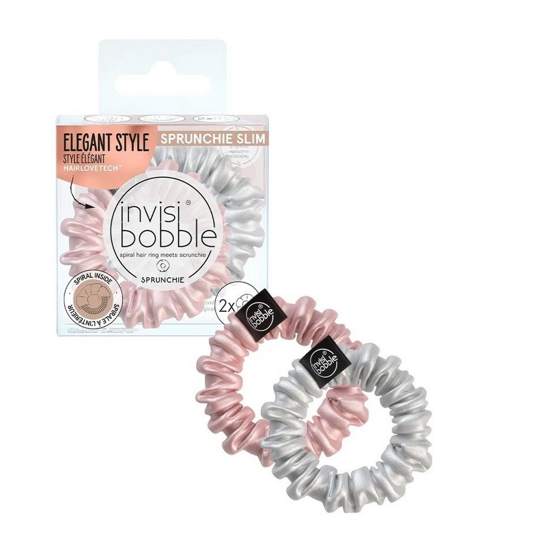 Sprunchie Slim Bella Chrome x 2u INVISIBOBBLE