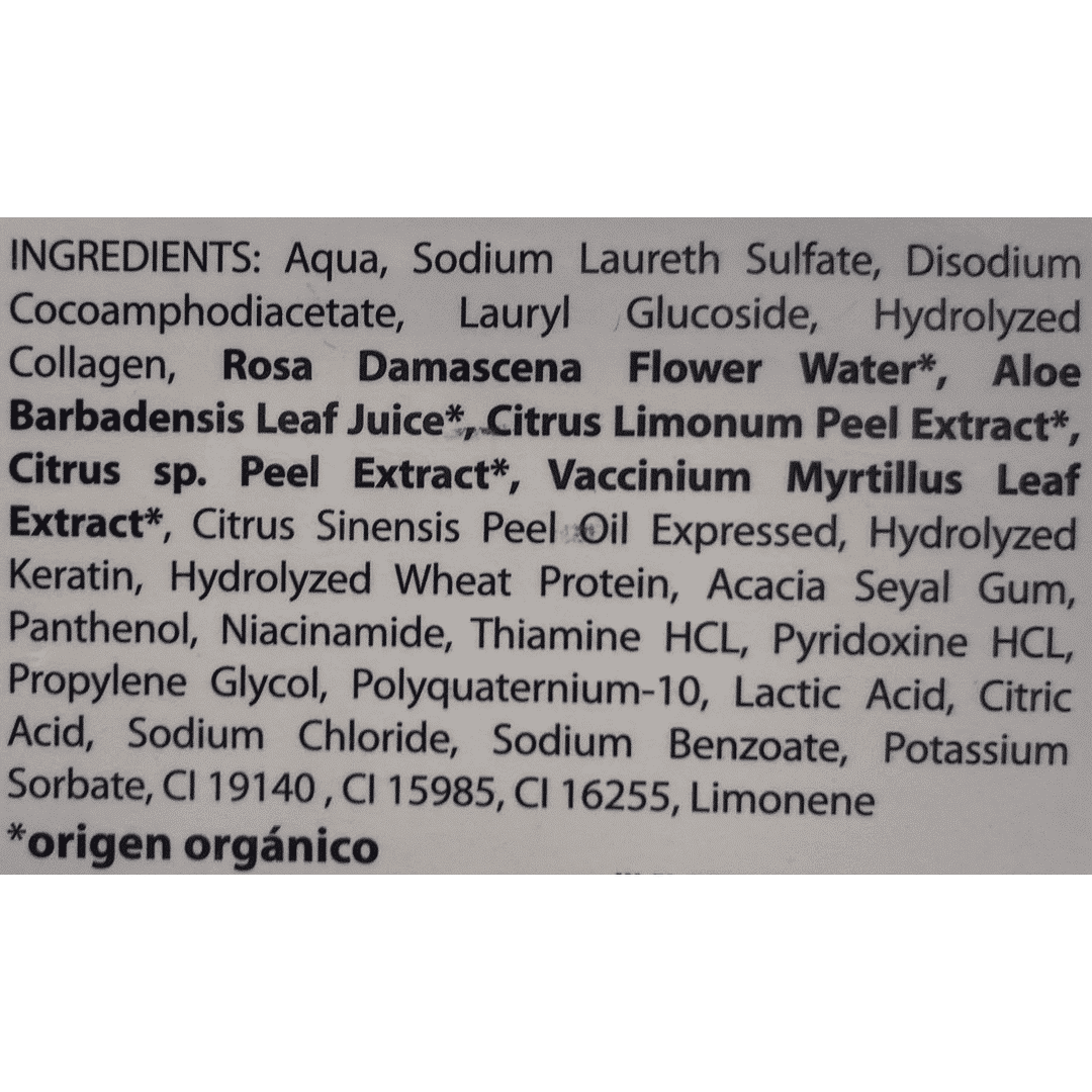 Champú de Naranja 300ml D'SHILA - Imagen 2