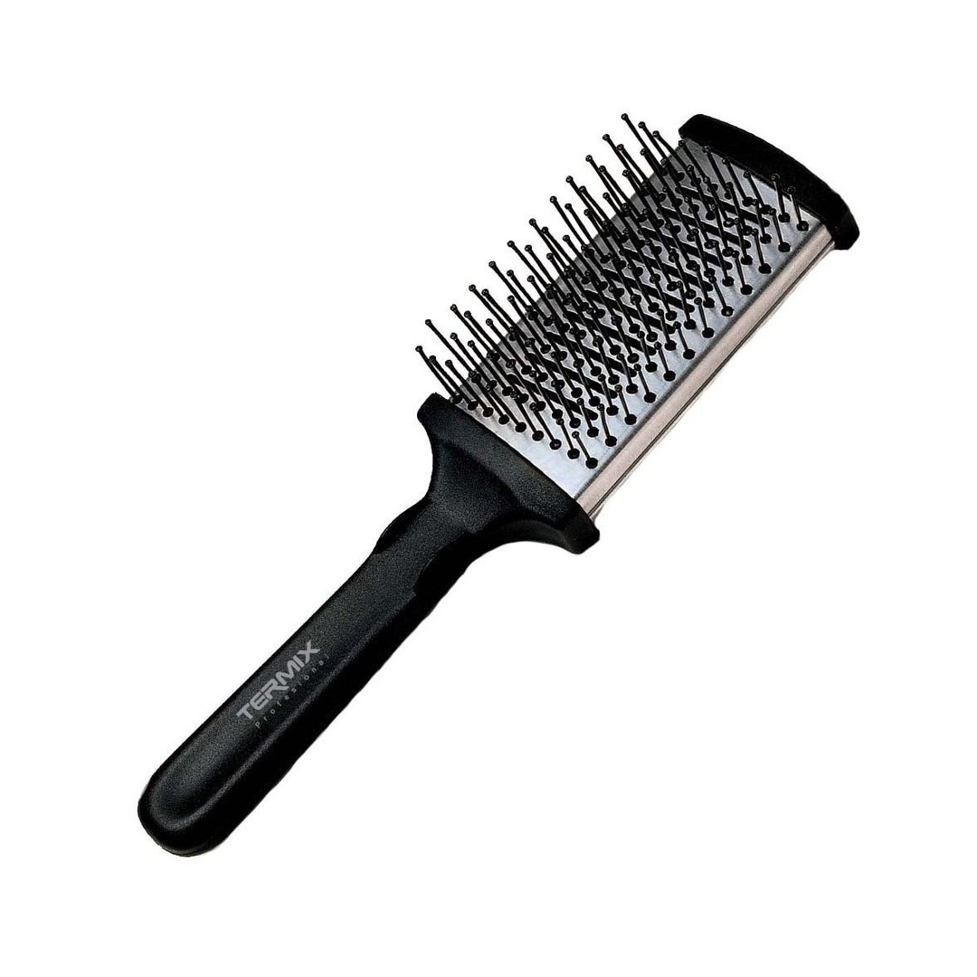 Cepillo Profesional Térmico Plano Grande Negro TERMIX